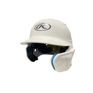 Used Rawlings WHITE BB HELMET Batting Helmet No Mask White One Size 11834-S000040063