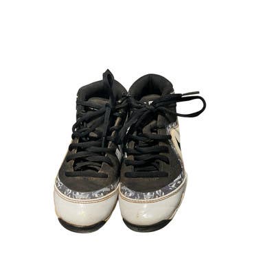 Used Nike TROUT CLEATS BB/SB Cleats Black And White Youth 13.0 11834-S000040055