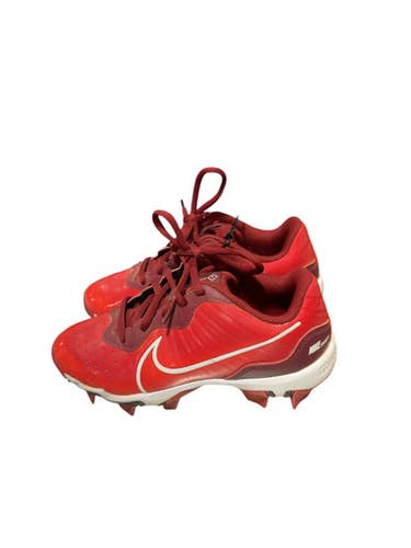 Used Nike DIAMOND BB/SB Cleats Red Youth 13.0 11834-S000039896