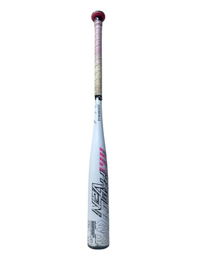 Used Louisville Slugger PROVEN BB/SB Fastpitch Bat White And Pink 28" 11835-S000198057