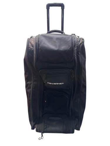 Used Powernet OPTIMUS CATCHERS BAG BB/SB Player Wheeled Bag Black 11835-S000198074