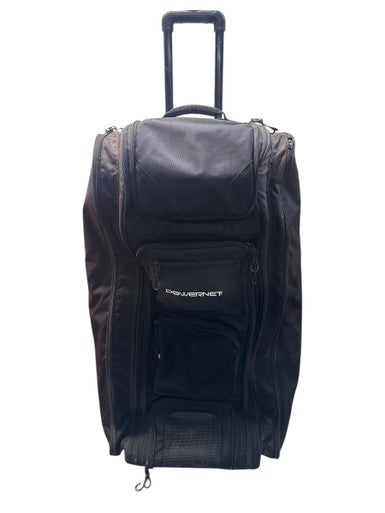 Used Powernet OPTIMUS CATCHERS BAG BB/SB Player Wheeled Bag Black 11835-S000198074