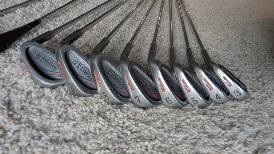 Men's Wilson Aggressor sg Right Handed Clubs (Full Set) Regular Flex 10 Pieces (Used)