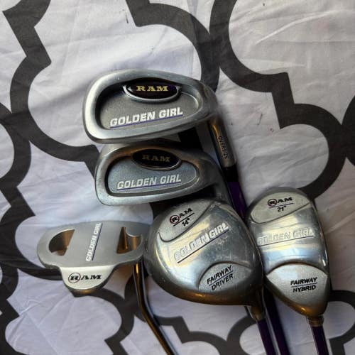 Junior Ram Golden Girl Golf Club Complete Set Ages 9-12 Years Old