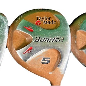 TaylorMade Burner Bubble Wood Set Tour Spoon,5W,7W RH S-90 Stiff Flex Nice Grips