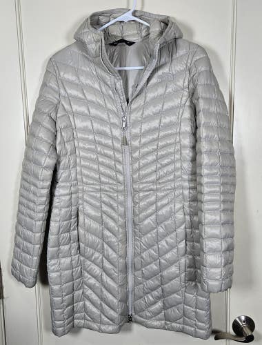 The North Face Thermoball Jacket Women's Size: M Gray Puffer Hooded Winter Coat