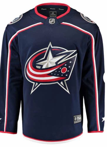 New Columbus Blue Jackets Youth L/XL Home Breakaway Jersey