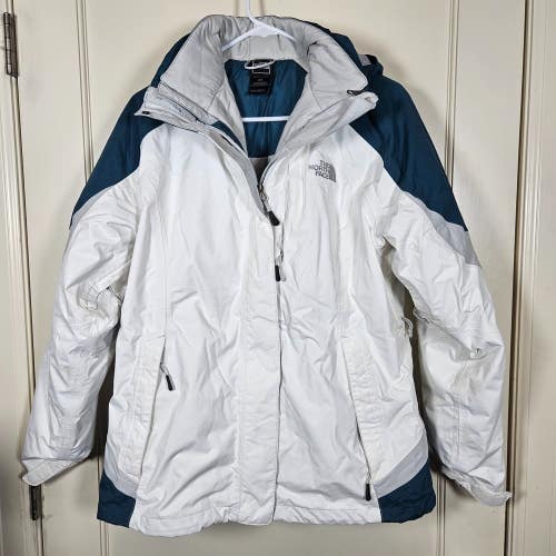 The North Face Jacket Women Size L Triclimate 3-in-1 Hyvent Insulated Coat White