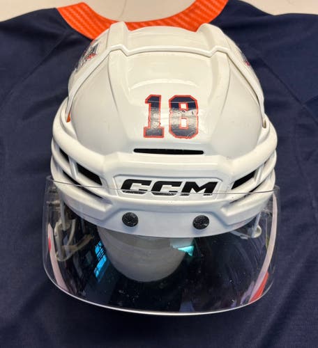 Medium CCM Super Tacks X Helmet Pro Stock (Used) Flint Firebirds