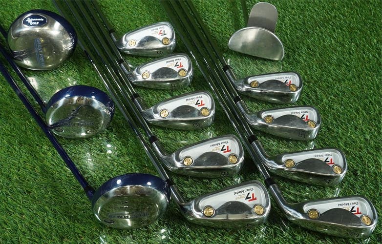 MENS FULL 13pc. GOLF SET,  T7 BETA 3-PW,SW, SUPERSONIC GOLF 1W,3W,5W,PUTTER RH