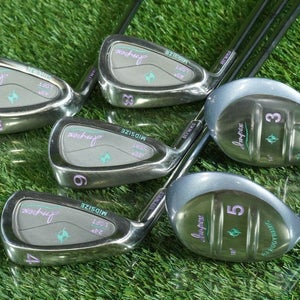 IMPEX MIDSIZE 6pc. LADIES STARTER GOLF SET 4,6,8,PW,3W,5W LEFT HANDED LH ~ WOW!!