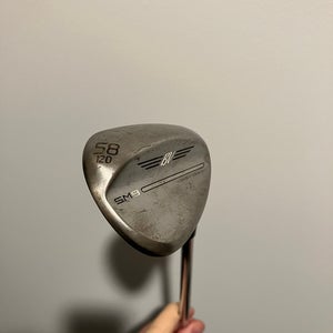 Men's Titleist Titleist Vokey SM9 Raw Right Handed Wedge Stiff Flex 58 Degree Steel Shaft (Used)