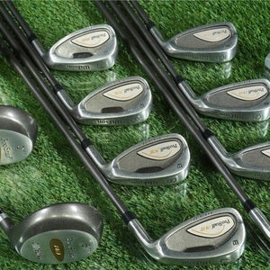 MENS 12pc. CUSTOM GOLF SET, WILSON PRO STAFF AD 3-PW,1W,3W,5W,PUTTER RH ~ WOW!!