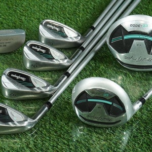 MACGREGOR LADIES LEFT HANDED GOLF STARTER SET 7pc. 7-PW,1W,5W,P WOMEN'S LH