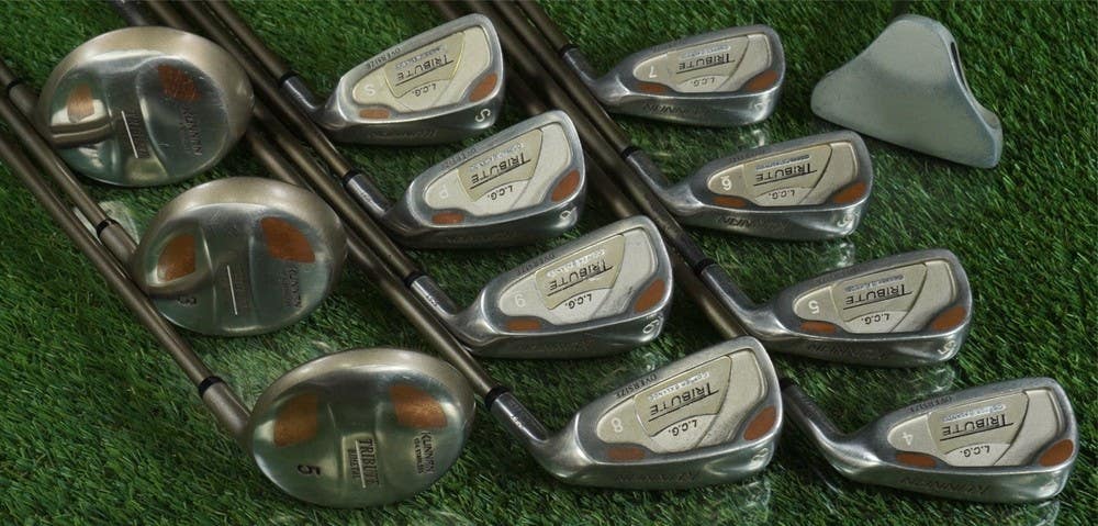 KUNNAN TRIBUTE LADIES 12pc. GOLF SET 4-PW,SW,1W,3W,5W,PUTTER WOMEN'S FLEX RH