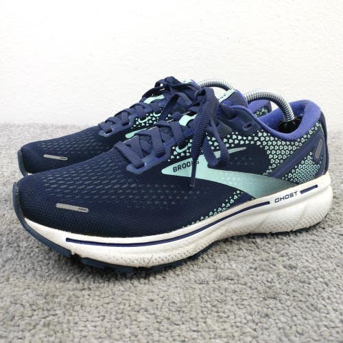 Brooks Ghost 14 Womens Size 7 Running Shoes Blue Sneakers Low Top