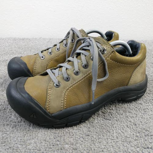 Keen Presidio Womens Size 8 Shoes Hiking Sneakers Brown Leather Low Top Lace Up