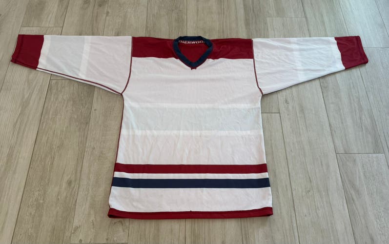 Hockey Jersey - Reversible Sherwood Player Stock (White/Red)