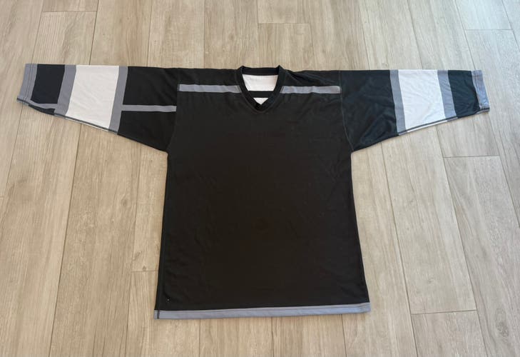 Hockey Jersey - Reversible Sherwood Player Stock (Black/White/Silver)