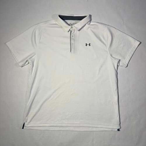 White XXL Men's Under Armour Shirt (Used)