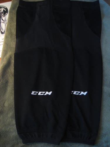 CCM SX6000 Senior Socks with Velcro Custom Length 27.5" Black