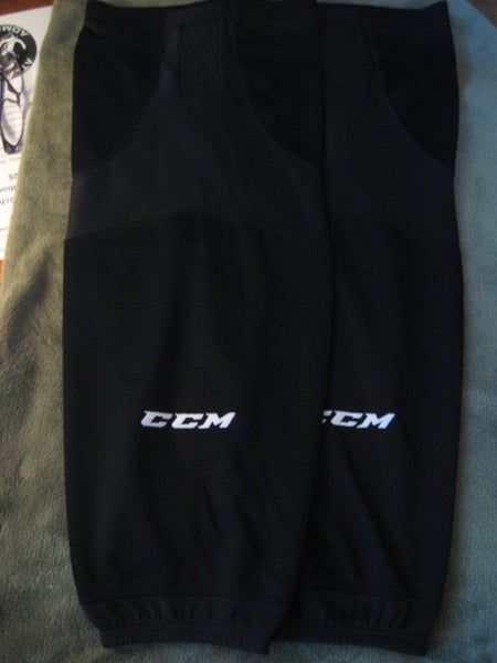 CCM SX6000 Senior Socks with Velcro Custom Length 27.5" Black