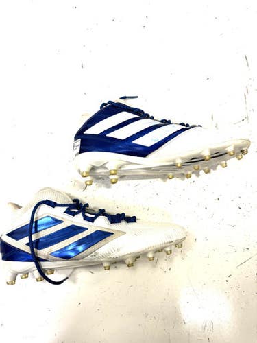 Used Adidas Adult FB Cleats White Senior 13 11860-C000297486