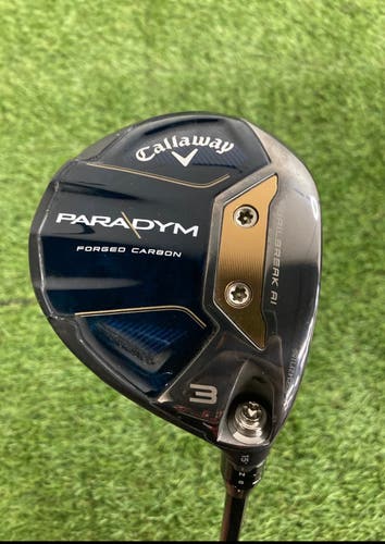 Men's Callaway Paradym Right Handed Fairway Wood Stiff Flex 3 Wood (Used)