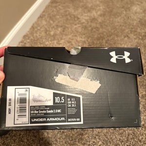 White Men's Size M 10.5 (W 11.5) Adult Under Armour Low Top (New)