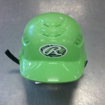 Used Rawlings HELMET Batting Helmet No Mask Green MD 11339-S000194329