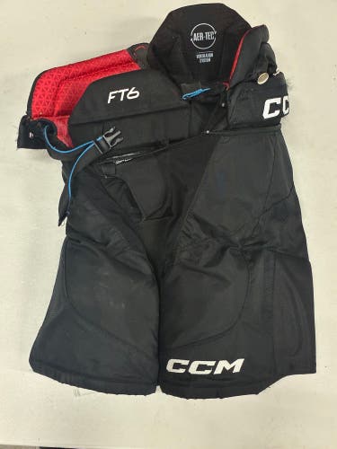 Black Junior Large CCM Jetspeed ft6 Hockey Pants (Used)