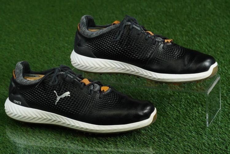 PUMA IGNITE PWRADAPT GOLF SHOES MENS 9, BLACK ~ 190581 02