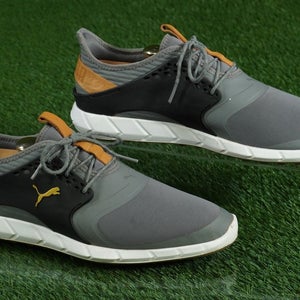 PUMA IGNITE PWRSPORT GOLF SHOES MENS 8.5 SPIKELESS, GRAY / BLACK ~ 190583 04