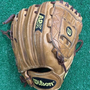 Brown Wilson A2K RH Pitcher's Baseball Glove 12" (Used)
