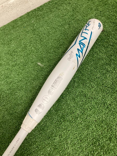 White 2023 Rawlings Mantra Composite Bat (-10) Composite 20 oz 30" (Used)