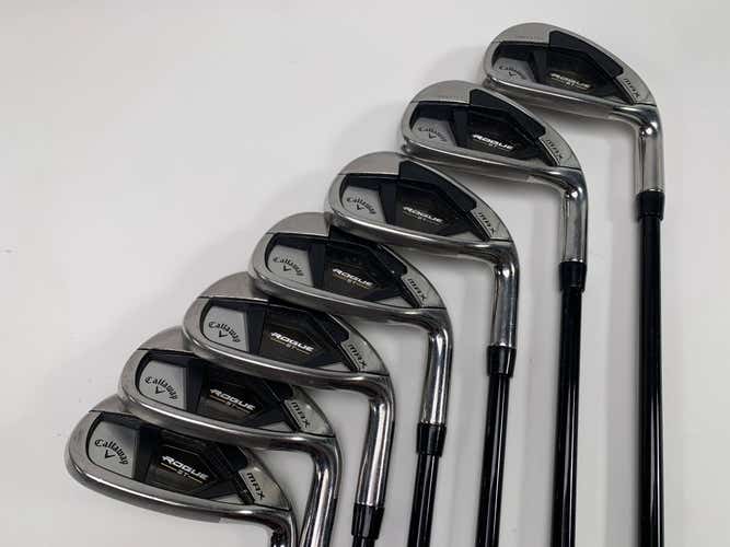 Callaway Rogue ST Max Iron Set 6-PW+AW+GW  Tensei White AV Series 85g Stiff RH