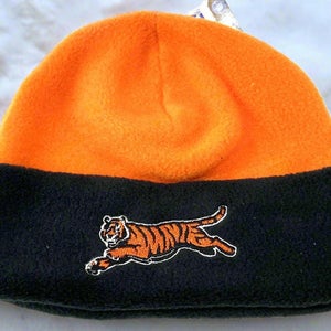 Cincinnati Bengals Vintage Late '90s NFL Adult Fleece NOS Logo Knit Hat (New)