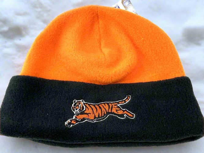 Cincinnati Bengals Vintage Late '90s NFL Adult Fleece NOS Logo Knit Hat (New)