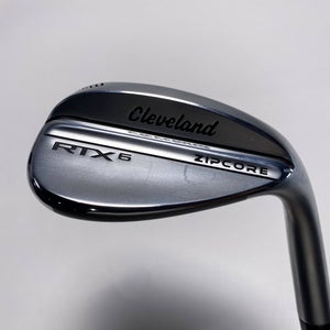 Cleveland RTX 6 ZipCore Tour Satin Lob Wedge LW 58* 10 DG Spinner Mens RH NEW