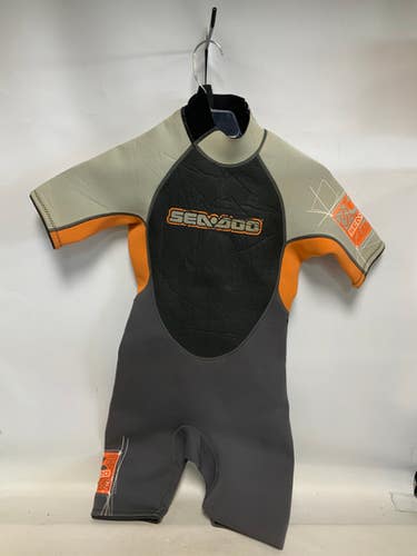 Used SEADOO Junior Spring Suit Orange SZ 9-10 11823-S000034103