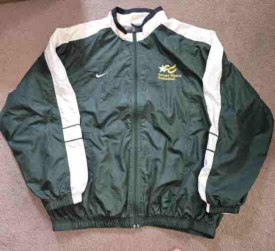 George Mason Patriots Basketball Team Issued Nike Warm Up Jacket XL