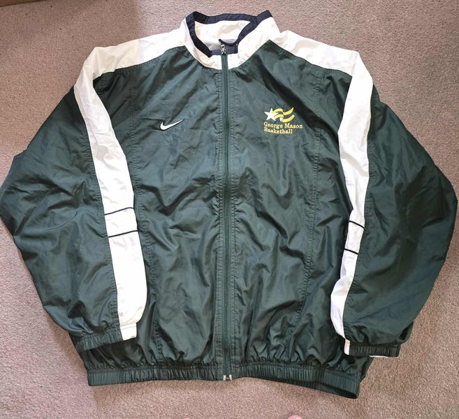 George Mason Patriots Basketball Team Issued Nike Warm Up Jacket XL