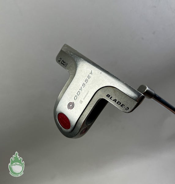 Used Right Handed Odyssey White Hot 2-Ball Blade 2 35" Putter Steel Golf Club