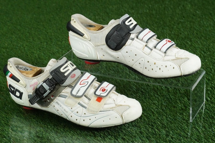 SIDI GENIUS 5-FIT CYCLING SHOES WOMENS CYCLING EU 42W, WHITE CARBON LADIES