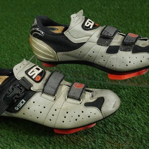 SIDI GENIUS CYCLING SHOES BICYCLING MENS EU 45, TAN / BLACK ~ LOOK!!