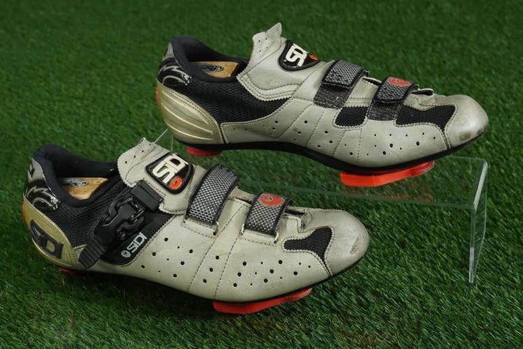 SIDI GENIUS CYCLING SHOES BICYCLING MENS EU 45, TAN / BLACK ~ LOOK!!