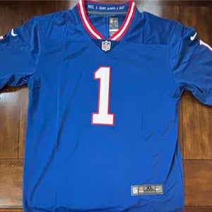 New York Giants Malik Nabers #1 Adult XL Throwback NWT