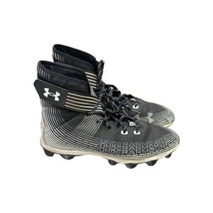 Used Under Armour Adult FB Cleats Black And White Senior 13 11862-S000090621