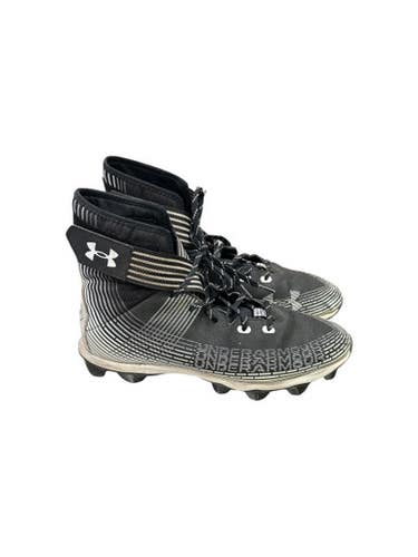 Used Under Armour Adult FB Cleats Black And White Senior 13 11862-S000090621