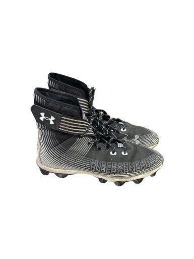 Used Under Armour Adult FB Cleats Black And White Senior 13 11862-S000090621
